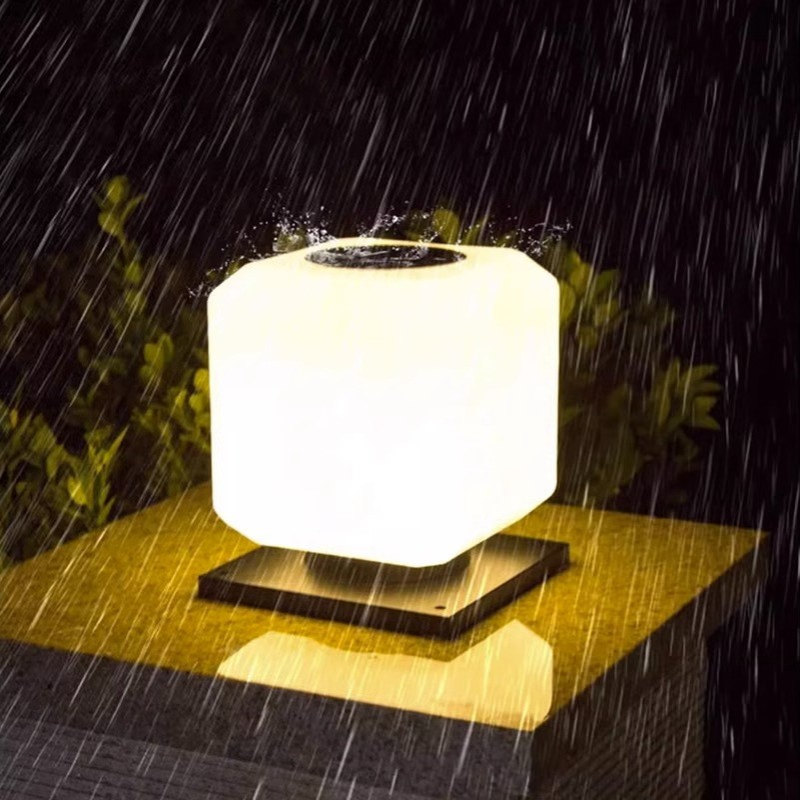 太阳能柱头灯户外防水庭院围墙柱子灯室外墙头别墅院子大门门柱灯