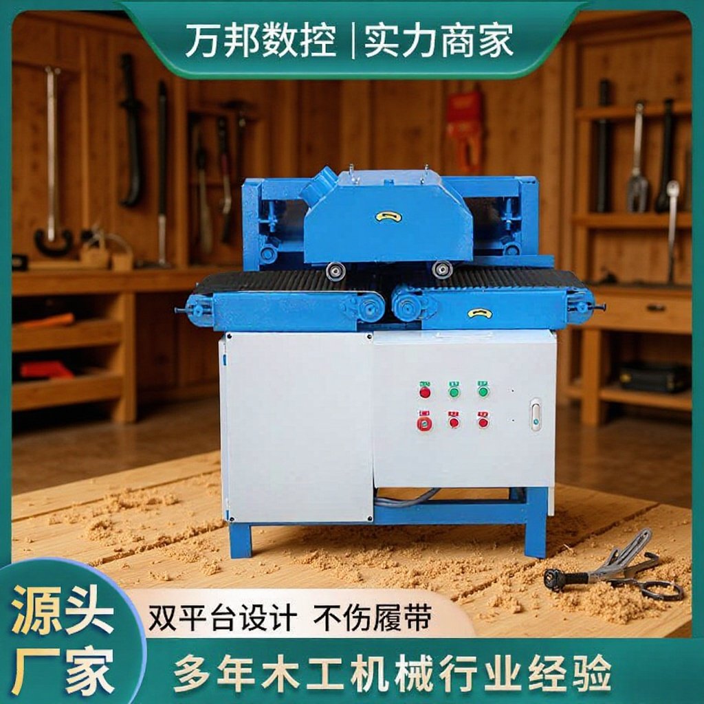 方木圆木开料机全自动木工多片锯家具厂生产小型台式木工机械