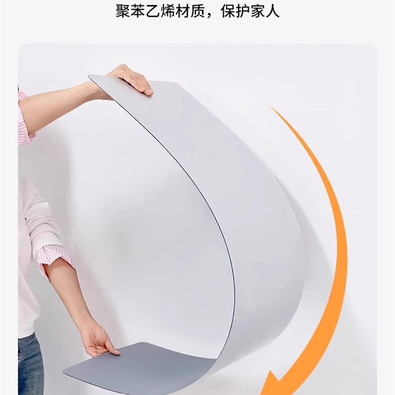 速发#家壁贴墙自粘高清软镜子卫全间卧室用挂亚克力浴室镜免打孔