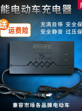 速发包邮电动车电A6V48V12AH60V64V72V80V84V6V20瓶2A智能型