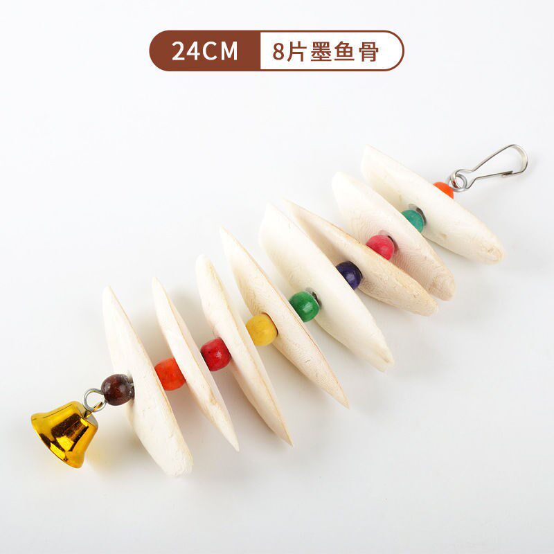 现货速发墨鱼骨珍珠鸟鹦鹉磨牙补钙玄凤虎皮牡丹墨鱼骨串高钙鹦鹉
