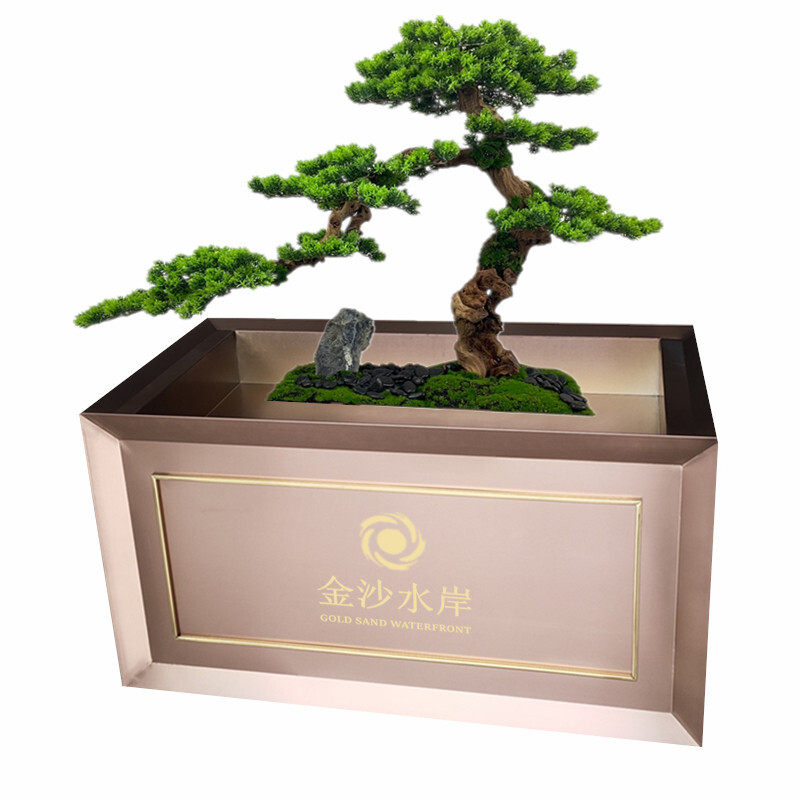 现货速发户外不锈钢花箱隔断花槽组合售楼花架移动花坛花盆商业街