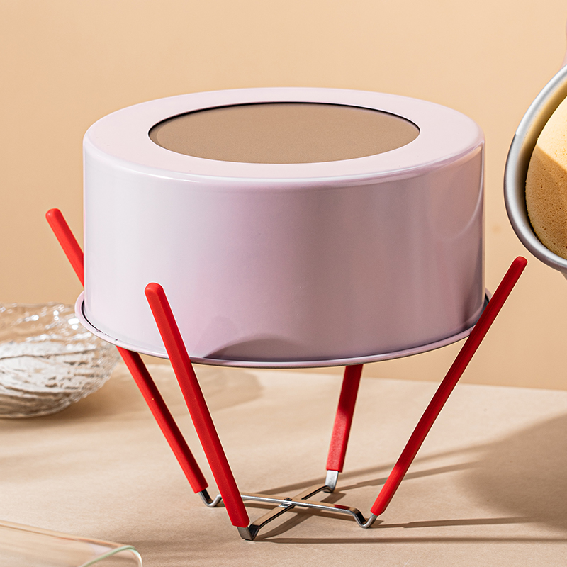 速发戚风放糕胚倒扣冷却架烘焙模具支撑架凉6蛋凉晾网支架子架8寸