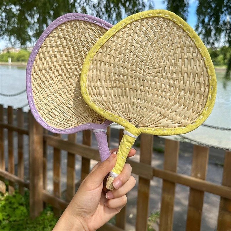 速发材料扇子配件夏天手工编织小蒲扇扇芭蕉手摇草扇拍照道具
