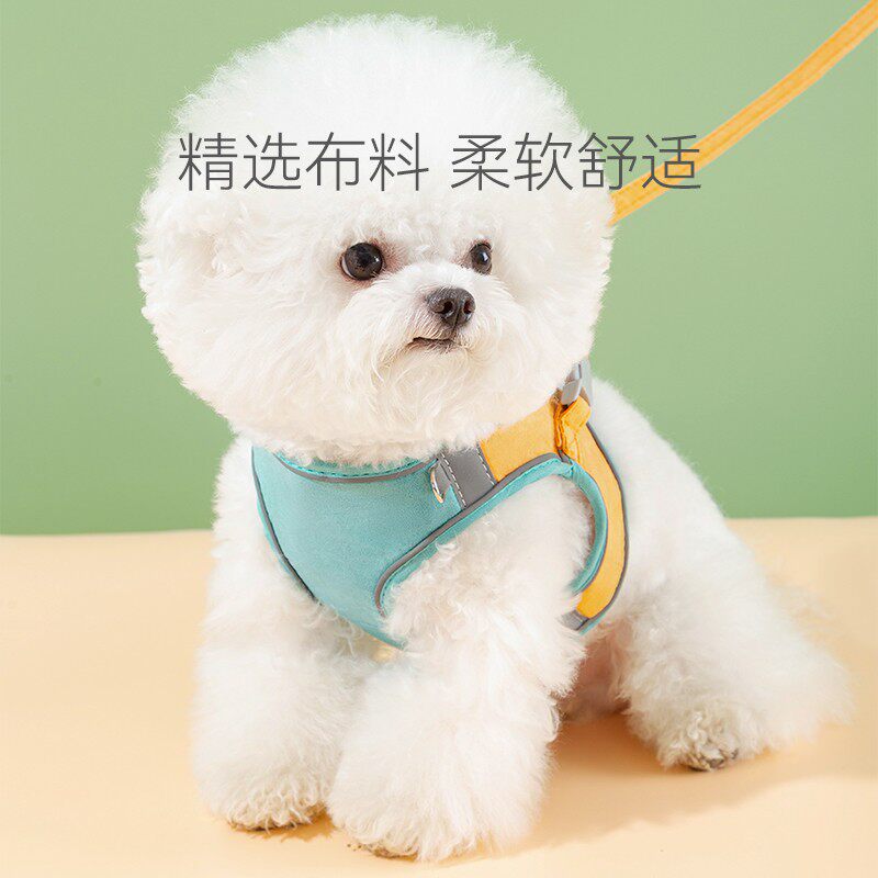 速发背子式泰迪比熊柴挣脱遛狗绳心柯基防犬小型犬背带
