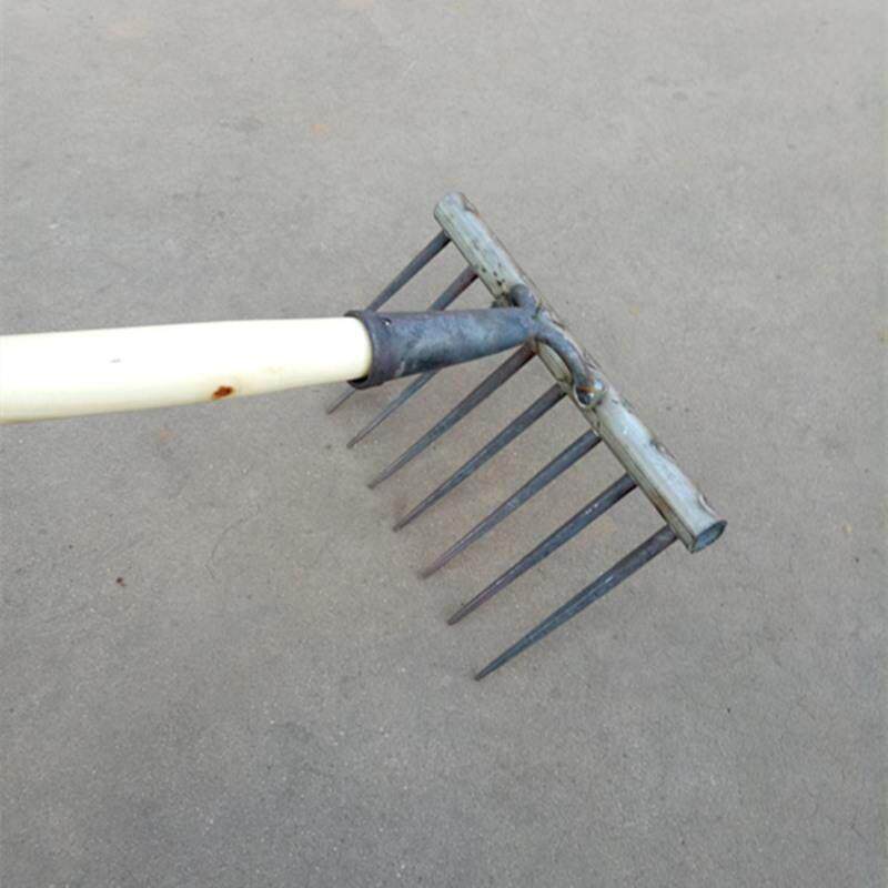 现货速发新耙农具种菜松土大钉耙铁v耙子草落叶耙园艺工具齿钉耙