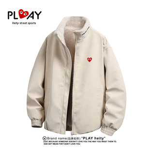 立领棉衣冬季 官方机能美式 男女加厚保暖宽松棉服外套 HEITY PLAY