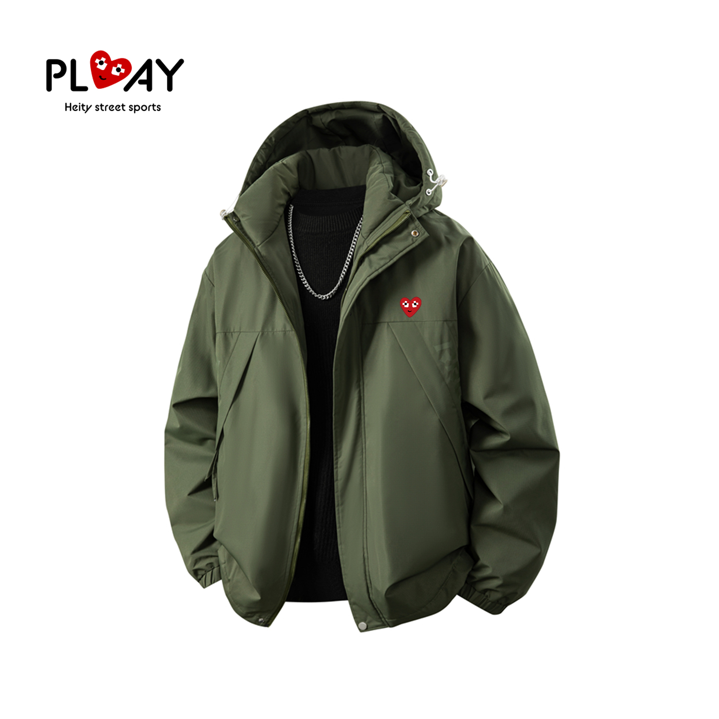 PLAYHEITY冬季男女宽松羽绒服
