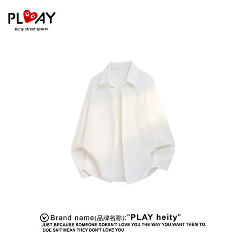 PLAYHEITY男女翻领长袖衬衫