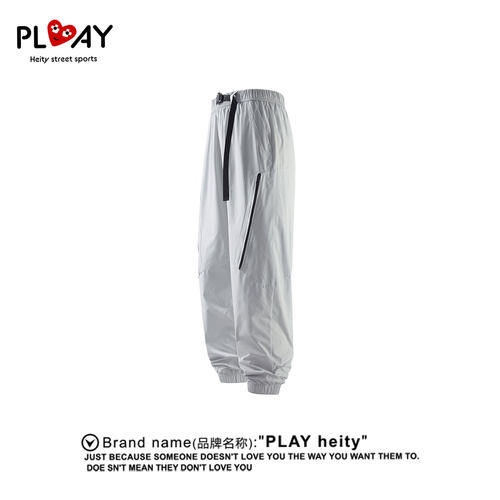 PLAYHEITY男女宽松百搭工装长裤