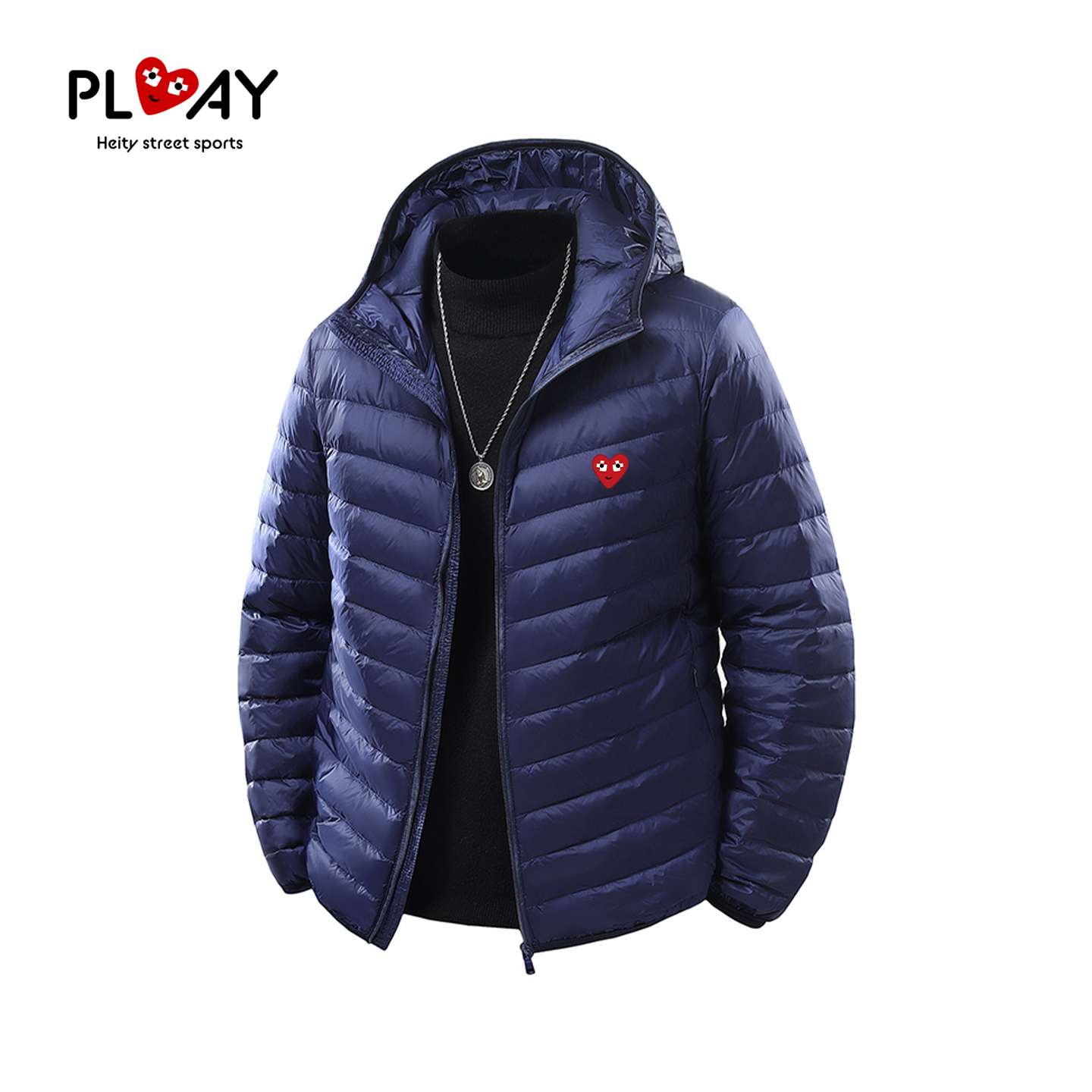 PLAYHEITY冬季男女款宽松羽绒服