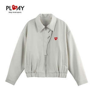 HEITY 高街翻领巴恩风情侣款 官方夹克秋季 美式 休闲外套 新款 PLAY