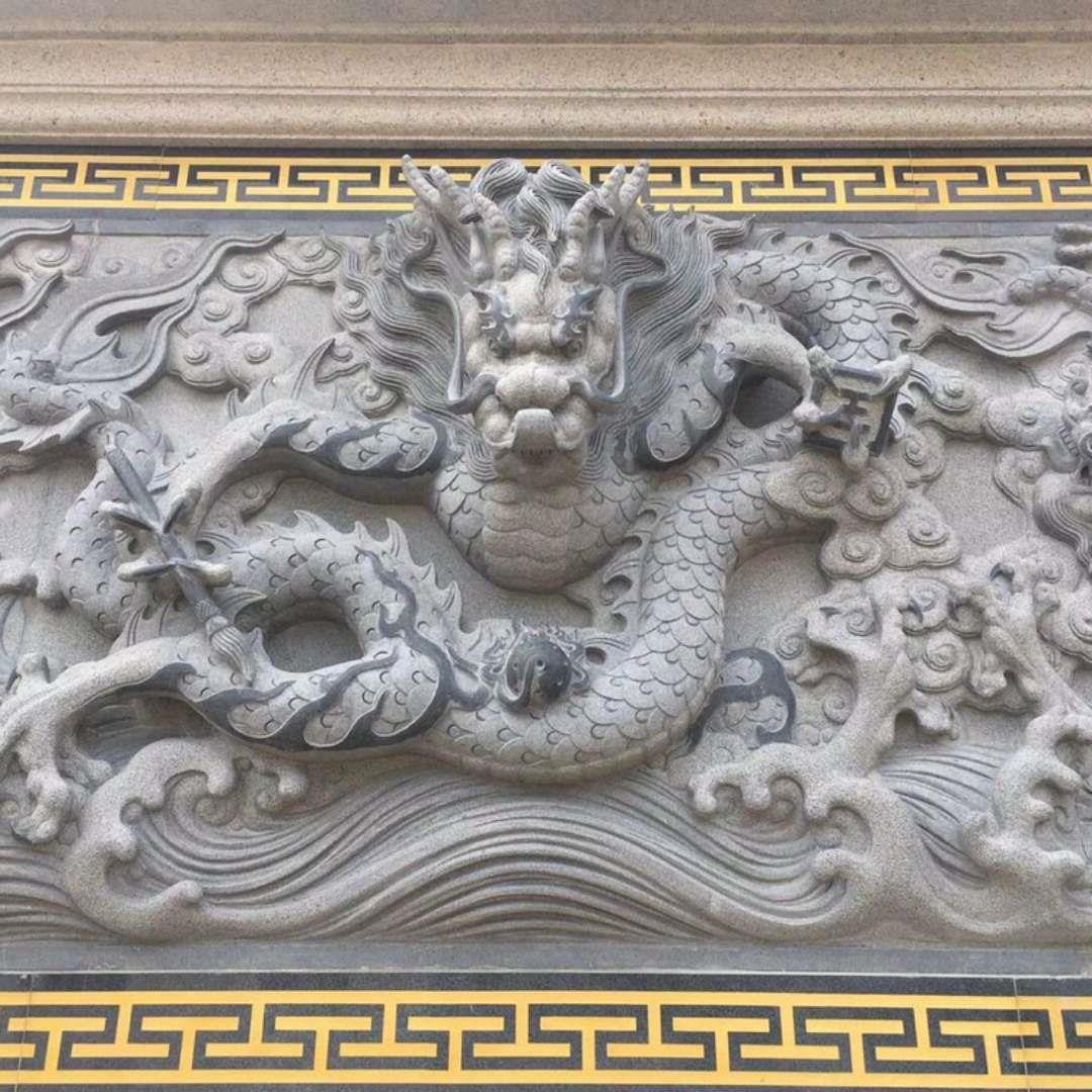 石雕青石镂空壁画人物花草雕刻形状造型定做