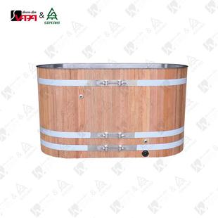 桑拿配件 红雪松 无冷却器 不锈钢 双人使用 冷浴缸 工厂直销