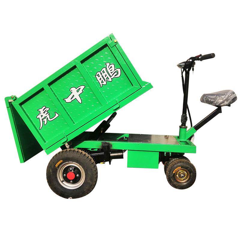 厂家生产电动推粪车电动农用垃圾推粪车灰斗车养殖拉粪车