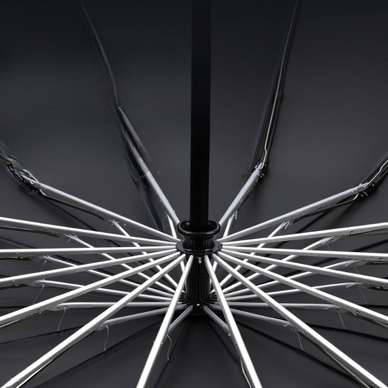 全自动雨伞特大号加厚加固反向双层晴雨两用遮阳防晒男192骨折叠