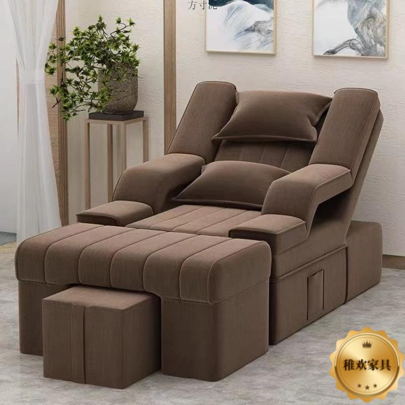 足疗沙发按摩床足疗床洗脚床足浴床电动可躺美甲美睫躺椅电商