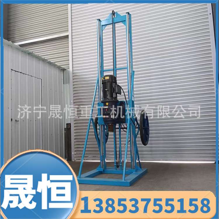 电动桩芯掏土机 山地丘陵可拆卸挖坑机 可移动带支架手摇螺丝桩