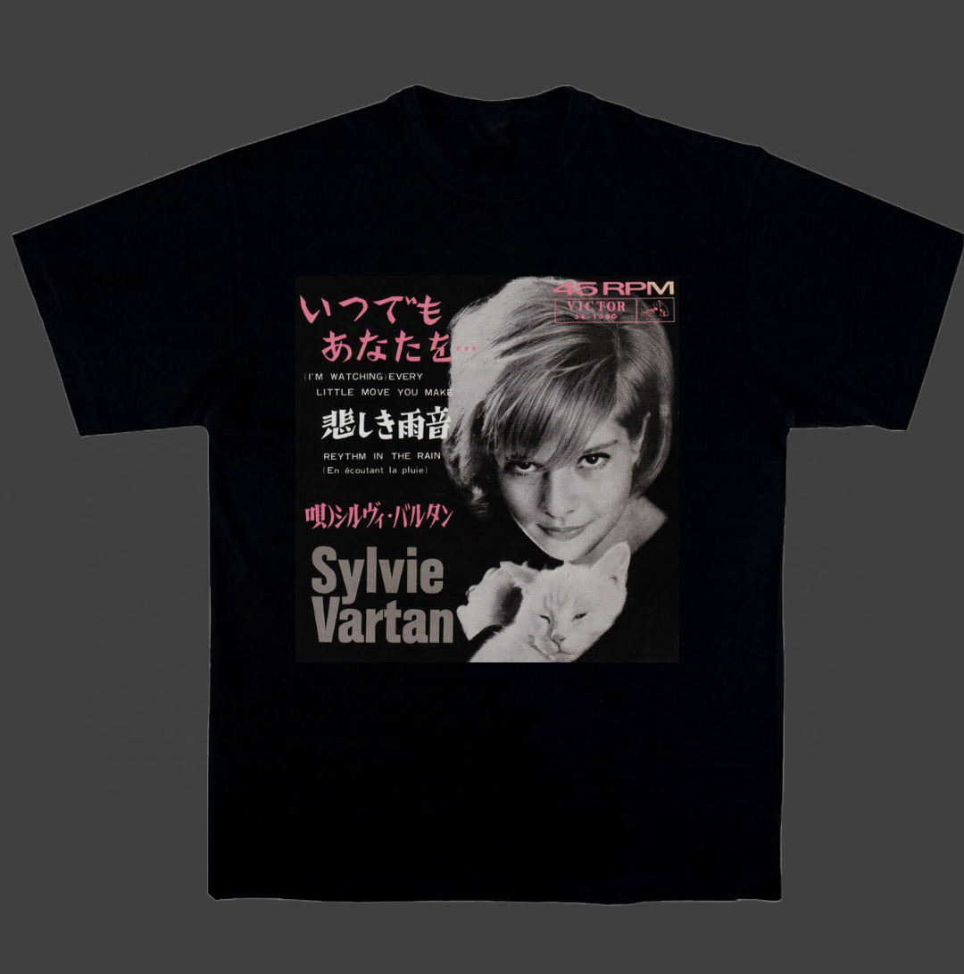Sylvie Vartan t恤shirt 法国女歌手Francoise Hardy法式浪漫情怀