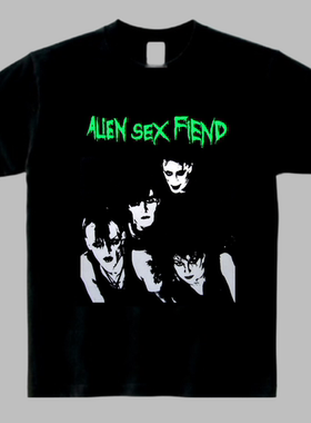哥特摇滚老牌乐团ALIEN SEX FIEND T恤shirt pistols nirvana