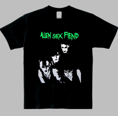 哥特摇滚老牌乐团ALIEN SEX FIEND T恤shirt pistols nirvana