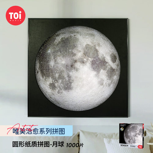 TOI图益拼图成人版1000片一千片平面减压解闷手工玩具月球礼物