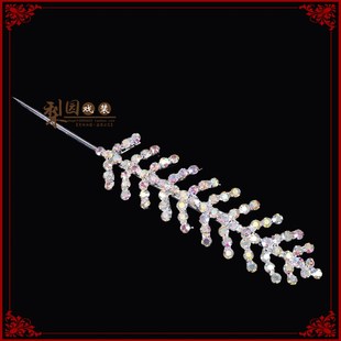 极速梨园戏装 戏j曲戏剧头饰化妆用品花旦青衣小姐头饰水钻头面