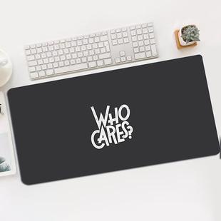 极速leather computer desk mat largEe mouse pad black writing