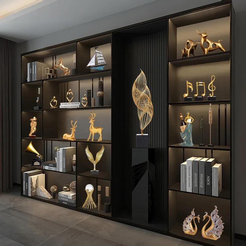 极速9件套新房装饰品摆件客厅酒柜玄关轻O奢办公室桌面工艺品