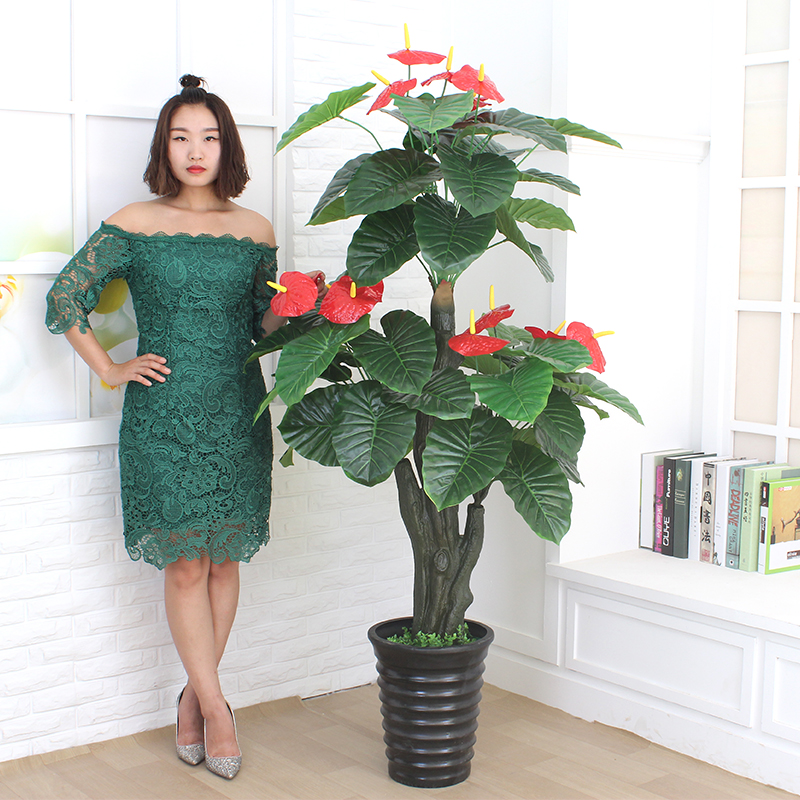 极速仿真植物客厅l造景假绿植室内大型盆栽摆件绿色落地装饰塑料