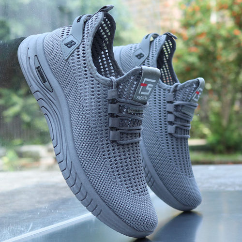 新品夏季洞洞鞋防臭男鞋网眼休闲夏E天透气网面鞋薄款镂空运动跑