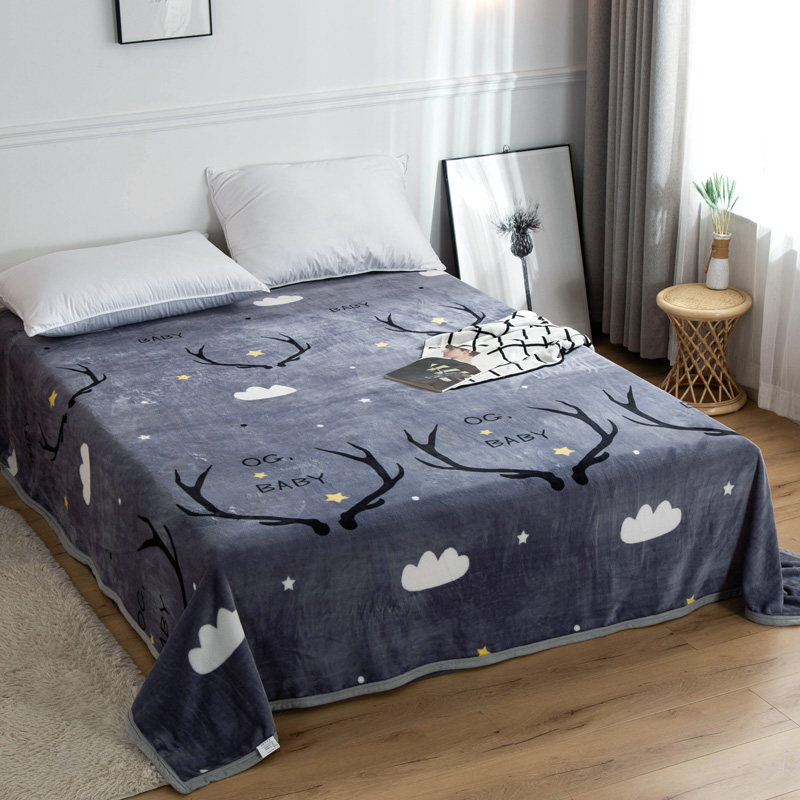 极速床单单件珊瑚绒牛奶s绒短毛绒冬季单人加绒加厚双人铺床毛毯