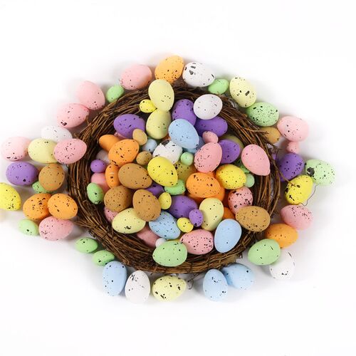 新品100 dpcs/saco de espuma ovos de pscoa feliz decora??