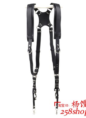 极速New Camera Strap Leather DSLR Strap DoubleQ Shoulder Str