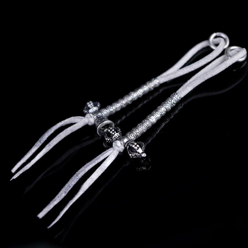 极速复古工艺白铜三七银文玩佛x珠菩提记数挂件配饰老星月手串diy