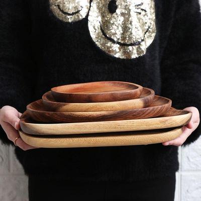 极速Wholce Wood lovesickness Wood Irregular Oval Solid Wood