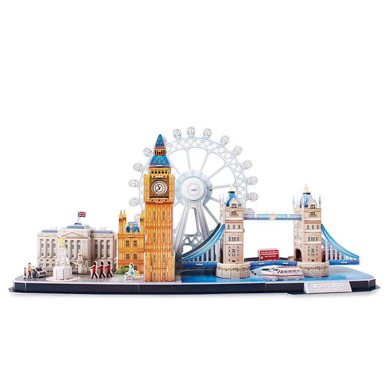 极速乐立方3D立体拼图纸质u建筑模型拼装城市风景线DIY拼装模型玩