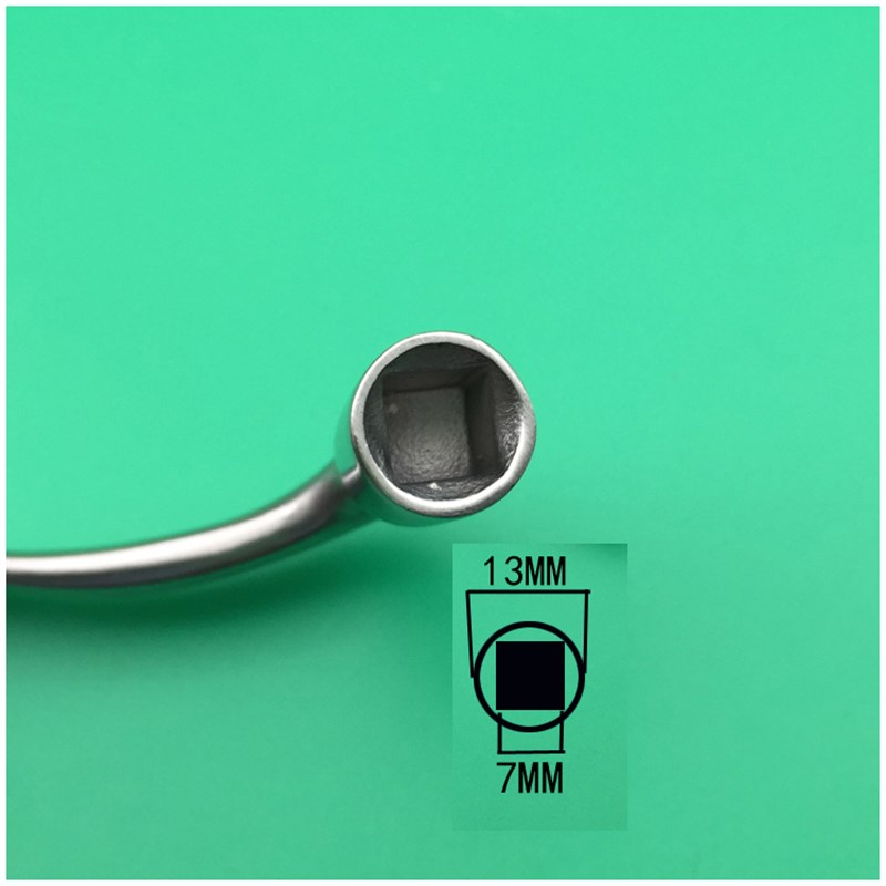 极速地铁屏蔽门高铁端门方孔8MM内四方7*7LMM不锈钢四角城轨列车