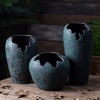 极速特大号肉肉h老桩专用花盆大口径多肉植物悬崖桩粗陶盆器高复