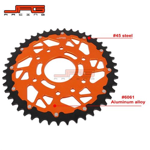 极速适用摩托车125/390DUKERC通用改装配件MCNC铝合金45齿链轮链