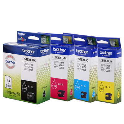 极速原装兄弟MFC-J200 DCP-J10y0 J105墨盒LC549XL黑色LC545彩色