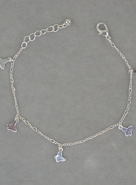 极速TDMD 镀银 蝴U蝶吊坠 手錬