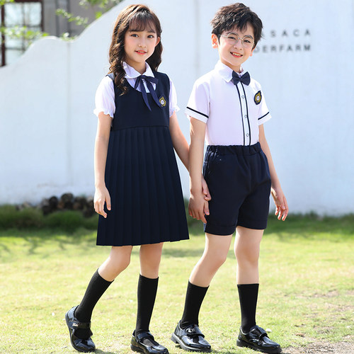 极速幼儿园入园照服装男女童儿童表演F服毕业照开学证件照英伦套