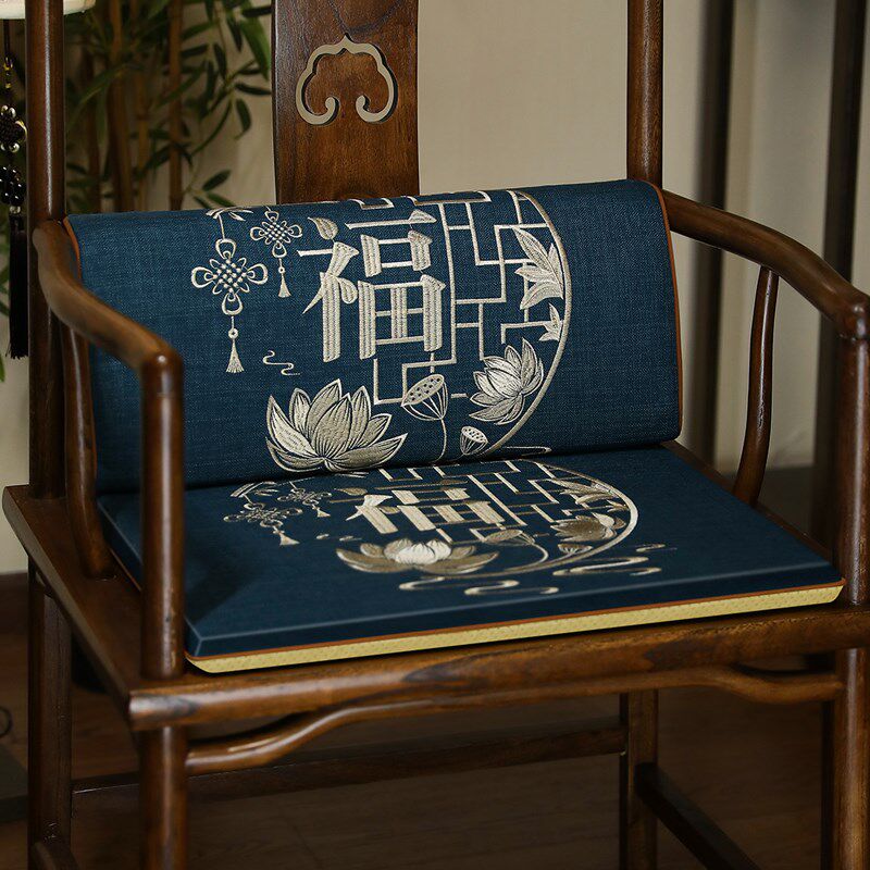 新品中式红木椅子靠背垫实木沙发坐垫靠背一体茶椅U圈椅太师椅护