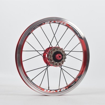 极速412 14寸 16寸外三速y碟刹轮组 折叠车四培林低阻响轮组外三