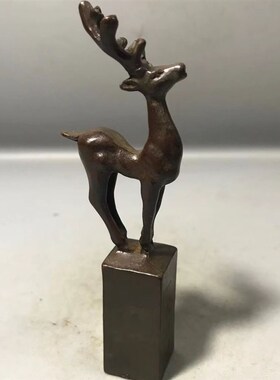 极速欧式家居创m意铜合金梅花鹿家居装饰工艺品摆件