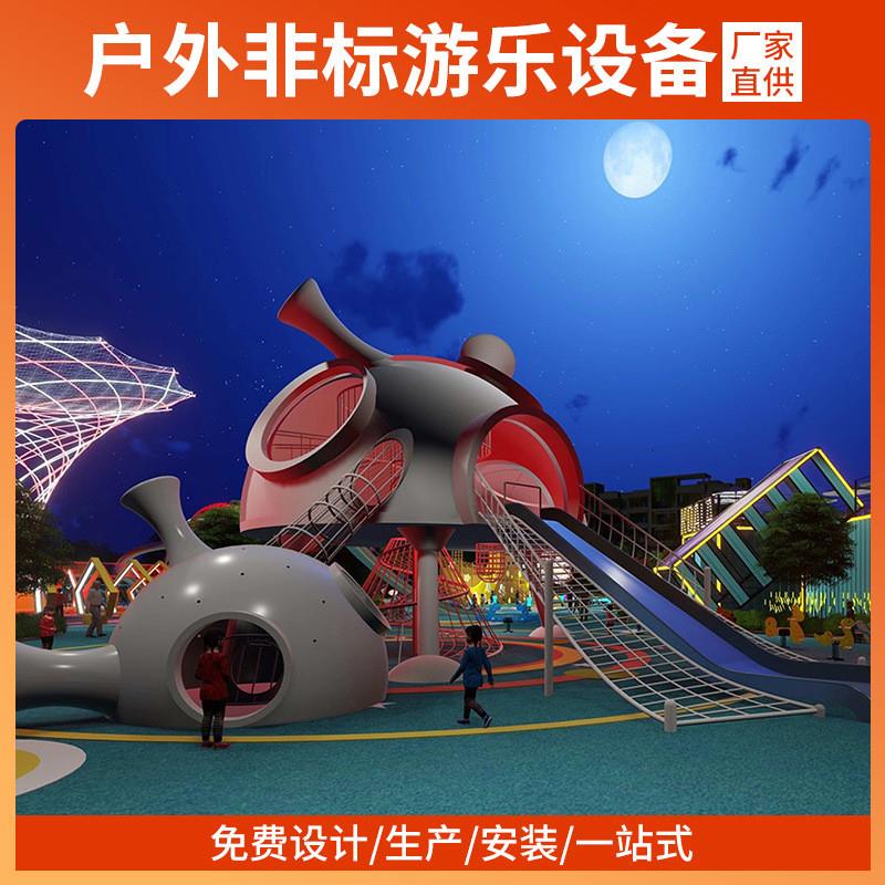 极速2023新款大象造型不锈钢滑梯室户外风景P区公园幼儿园游乐场