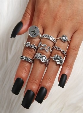极速Amazons new serperntine knuckle ring set of 9 diamond r