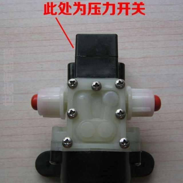 新品新品迪微b型电动直流隔膜泵12VE25W压力开关水泵自吸农用小定图片