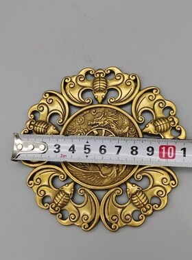 极速纯铜五福临门挂件t铜器摆件挂件蝙蝠家居饰品挂件